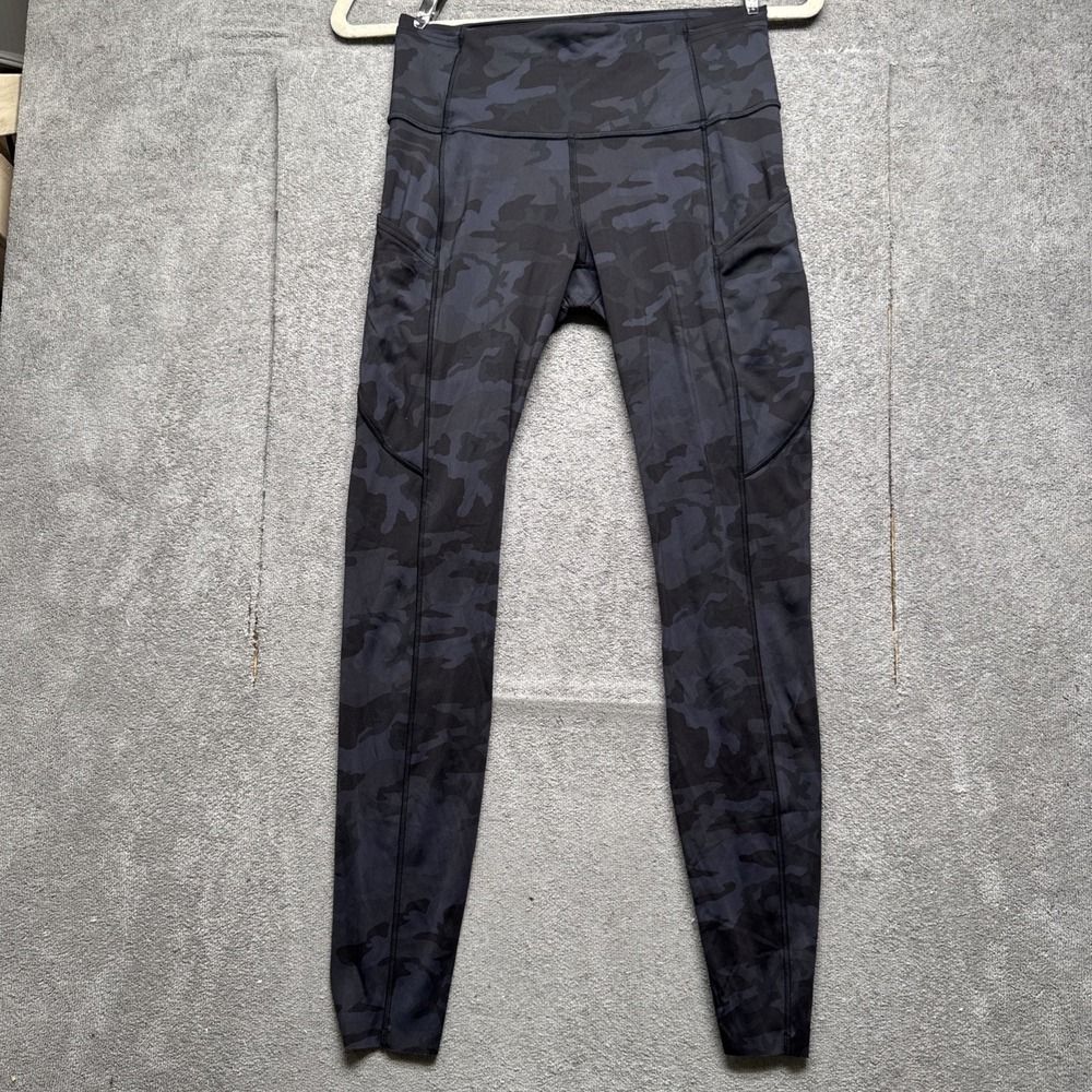 Lululemon Align High Rise Leggings Women's 6 Purple Camo Buttery Soft Yoga
